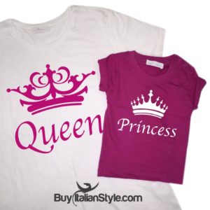 Festa della Mamma.Maglia Queen & Princess